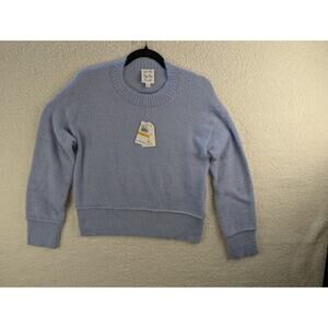 Hippie Rose Shirt Womens Small Blue Long Sleeve NWT